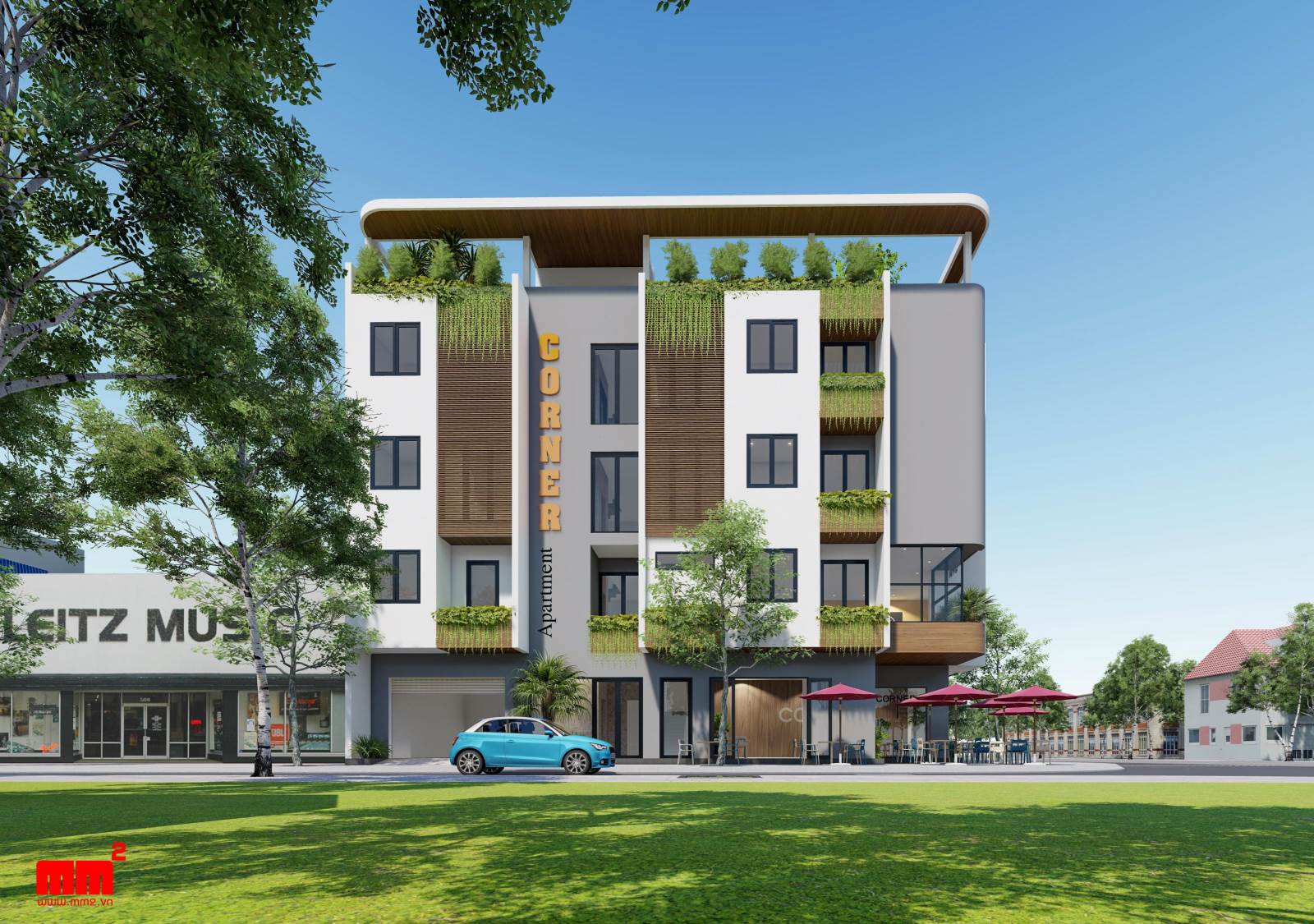 Dung house - Nhà phố ấn tượng âm hưởng truyền thống kết hợp mái Nhật